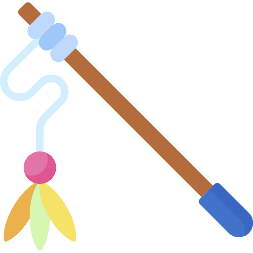Teasing stick animals pet shop pet toy icon