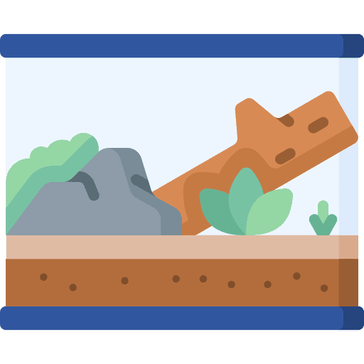 Terrarium glass pet animals icon