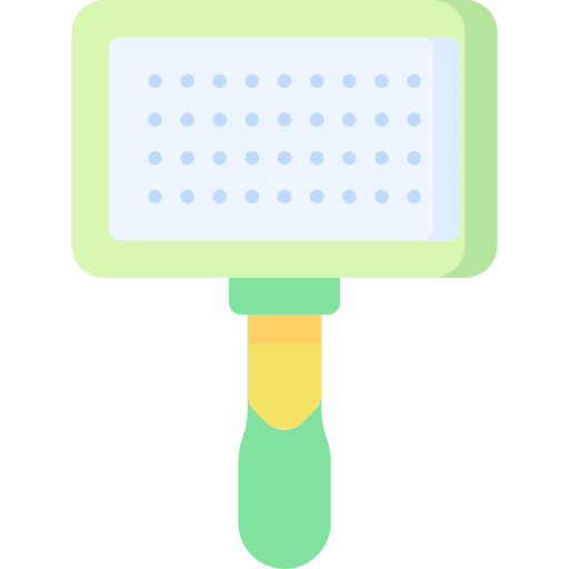 Pet brush cleaning dog animal icon