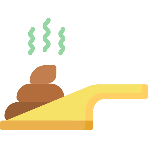 Poop dust pan sand poop icon Poop dust pan sand poop icon
