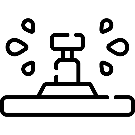 Irrigation sprinkler farming and gardening irrigation system icon
