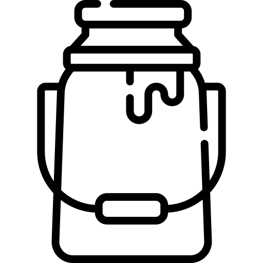 Milk dairy jar milk tank icon