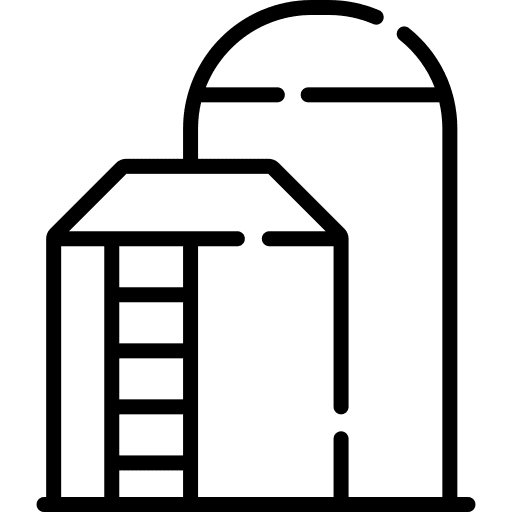 Silo barn farming and gardening water tank icon