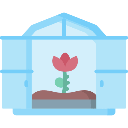 Flower smart farm farming and gardening botanical icon Flower smart farm farming and gardening botanical icon