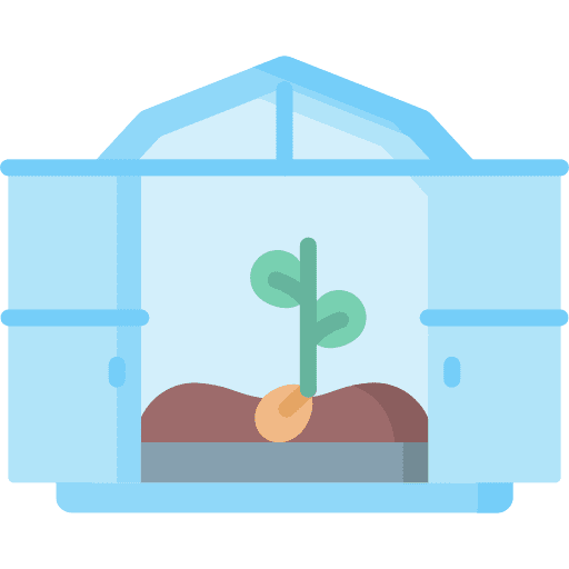 Sprout farming and gardening vegetable leaf icon