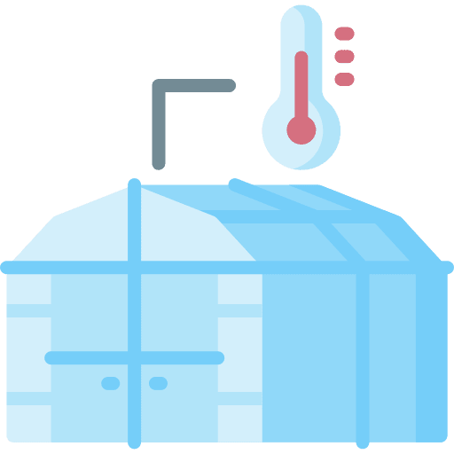 Temperature temperature greenhouse farming and gardening icon