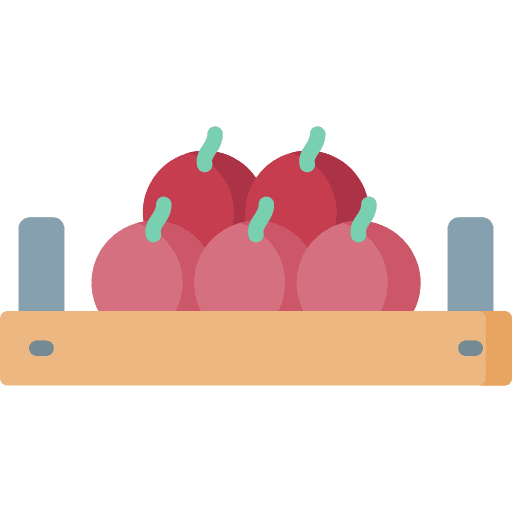Harvest fruit food farm icon Harvest fruit food farm icon