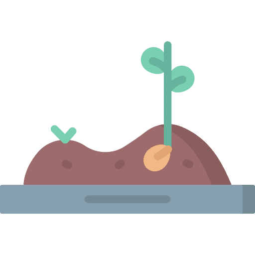 Sprout leaf plant farming and gardening icon Sprout leaf plant farming and gardening icon