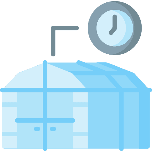 Timer clock farming and gardening agriculture icon Timer clock farming and gardening agriculture icon
