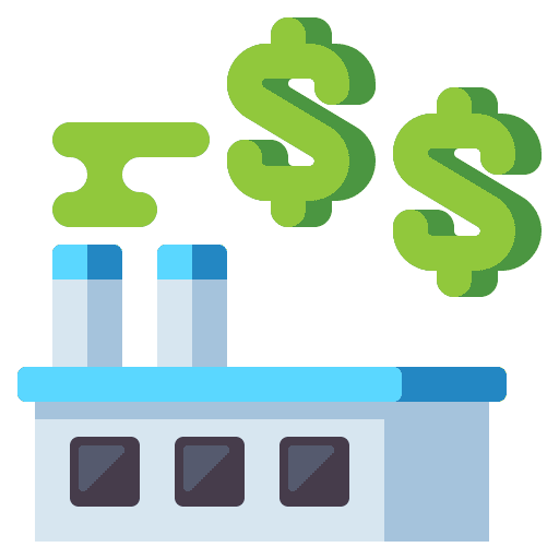 Carbon dioxide carbon footprint cost saving icon
