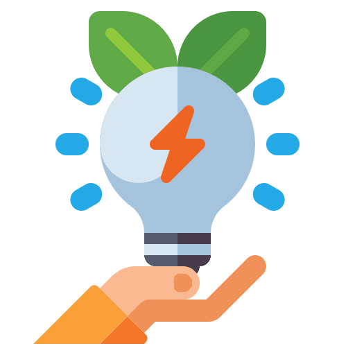 Energy saving energy recycle energy saving icon