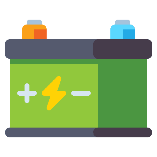 Accumulator technology car battery electronics icon