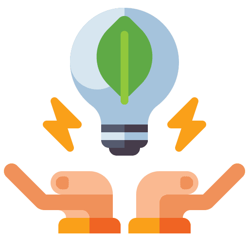 Energy sources efficient ecology and environment energy class icon