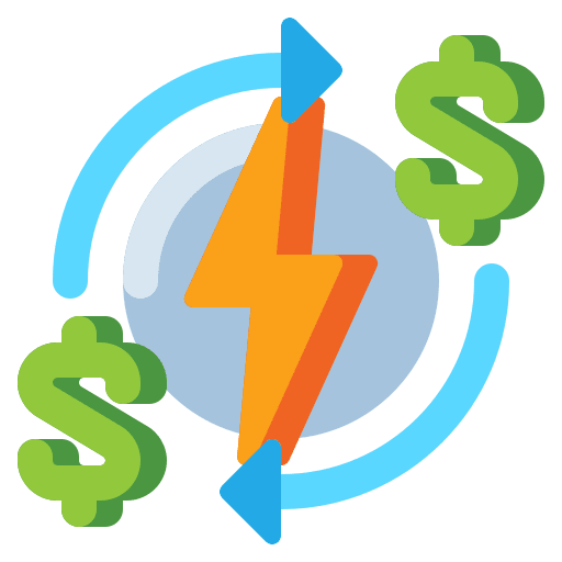 Green economy energy corporate renewable energy icon