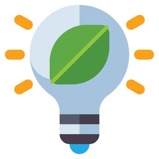 Lighting lighting save energy reuse icon