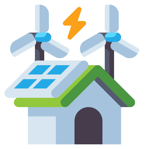 Power innovation micro renewable energy icon