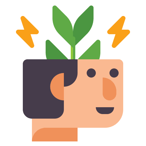 Think green green ecology and environment innovation icon