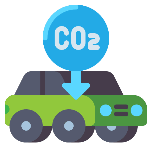 Low emission emission contamination renewable energy icon