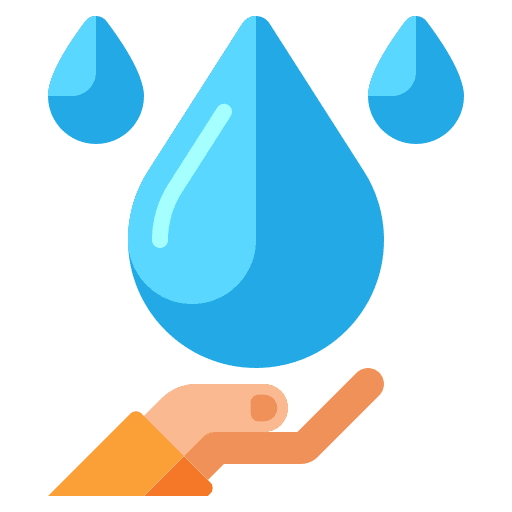 Waters natural resources saving ecology icon