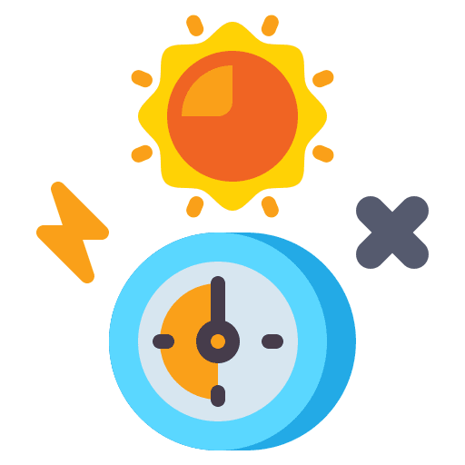 Energy source saving ecology and environment intermission icon