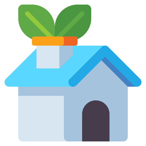 Low energy low real estate house icon