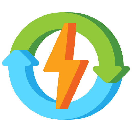 Renewable energy reuse power renewable energy icon
