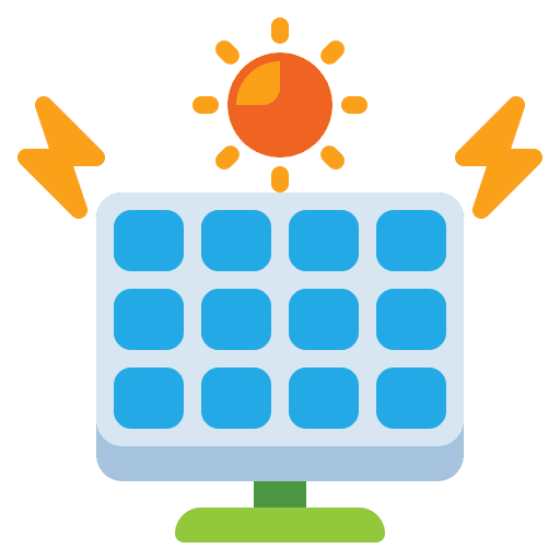 Solar energy solar panel ecology and environment solar panels icon