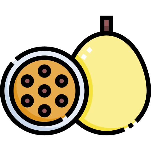 Passion fruit passion fruit vegetarian vegan icon