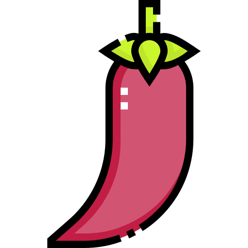 Chili spicy pepper vegetarian icon Chili spicy pepper vegetarian icon