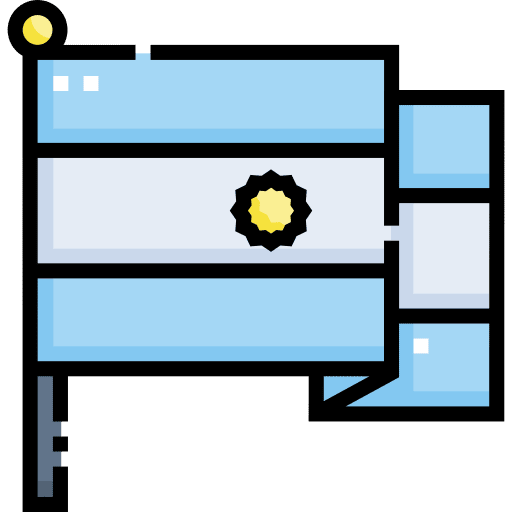 Argentina flags country nation icon Argentina flags country nation icon