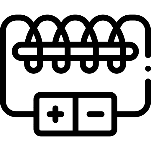 Battery electricity distribution circuit icon Battery electricity distribution circuit icon