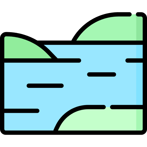 River river nature landscape icon