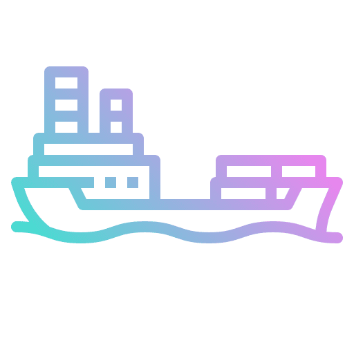 Cargo ship delivery shipping and delivery cargo icon