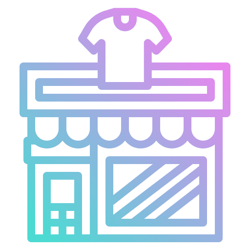 Store tshirt shipping and delivery niche icon Store tshirt shipping and delivery niche icon