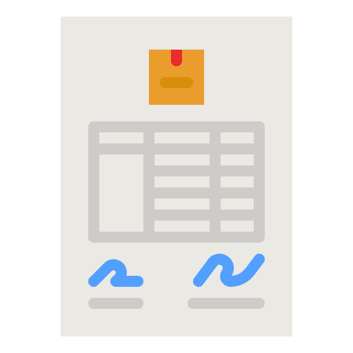 Invoice ticket receipt shipping and delivery icon Invoice ticket receipt shipping and delivery icon