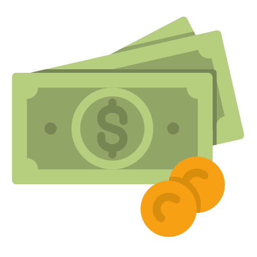 Money argent cash finance icon
