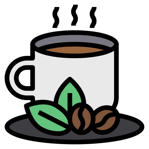Hot coffee coffee bean mug cup icon