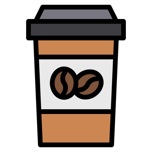 Take away coffee restaurant cafe icon