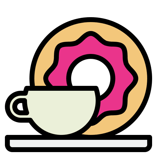 Donut donut mug coffee icon Donut donut mug coffee icon