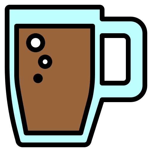 Mug cup coffee glass icon Mug cup coffee glass icon