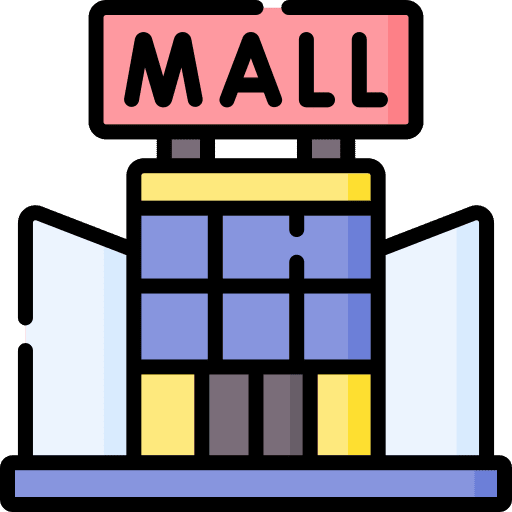 Shopping mall market mall shopping center icon