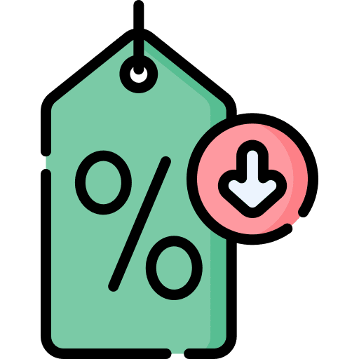 Discount shopping store price tag grow shop icon Discount shopping store price tag grow shop icon