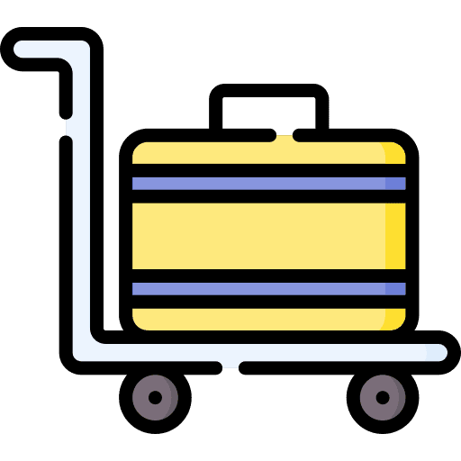 Luggage cart luggage airport trolleys icon Luggage cart luggage airport trolleys icon