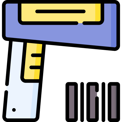 Barcode scanner products electronics product icon Barcode scanner products electronics product icon