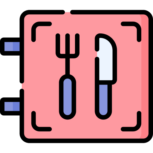 Food food and restaurant kitchen tools eating icon Food food and restaurant kitchen tools eating icon