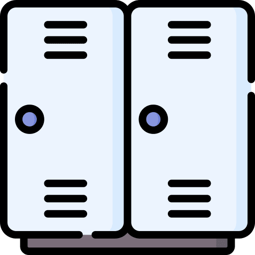 Lockers furniture and household school gym icon Lockers furniture and household school gym icon