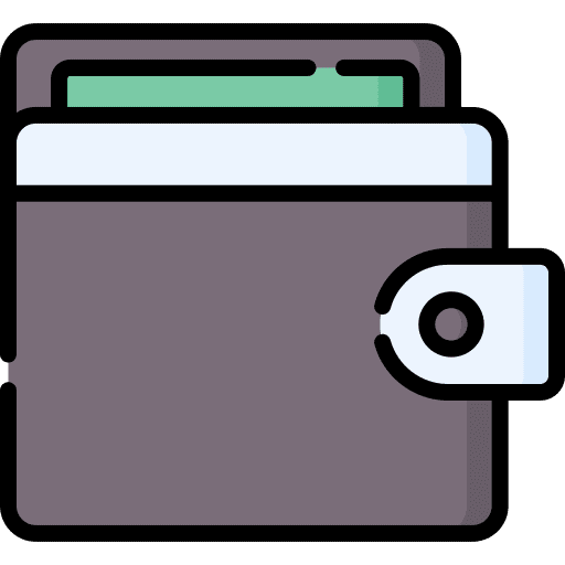 Wallet billfold commerce and shopping money icon Wallet billfold commerce and shopping money icon