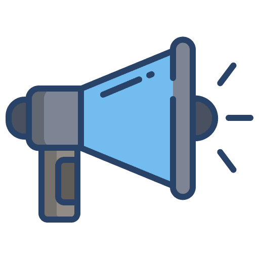 Announcement marketing announcer megaphone icon