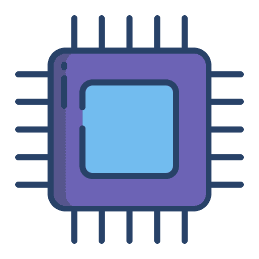 Cpu ram chip soc icon