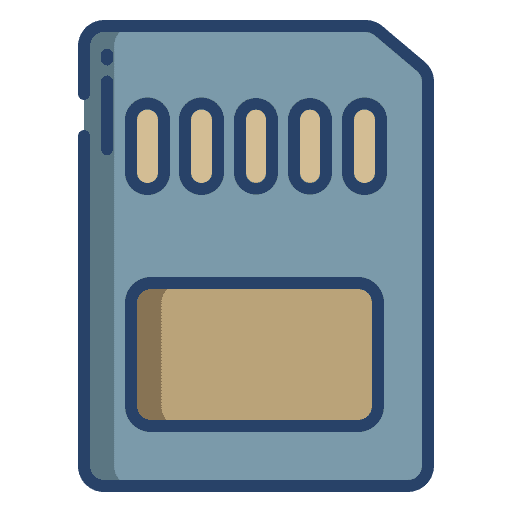 Memory card communications sim card memory card icon
